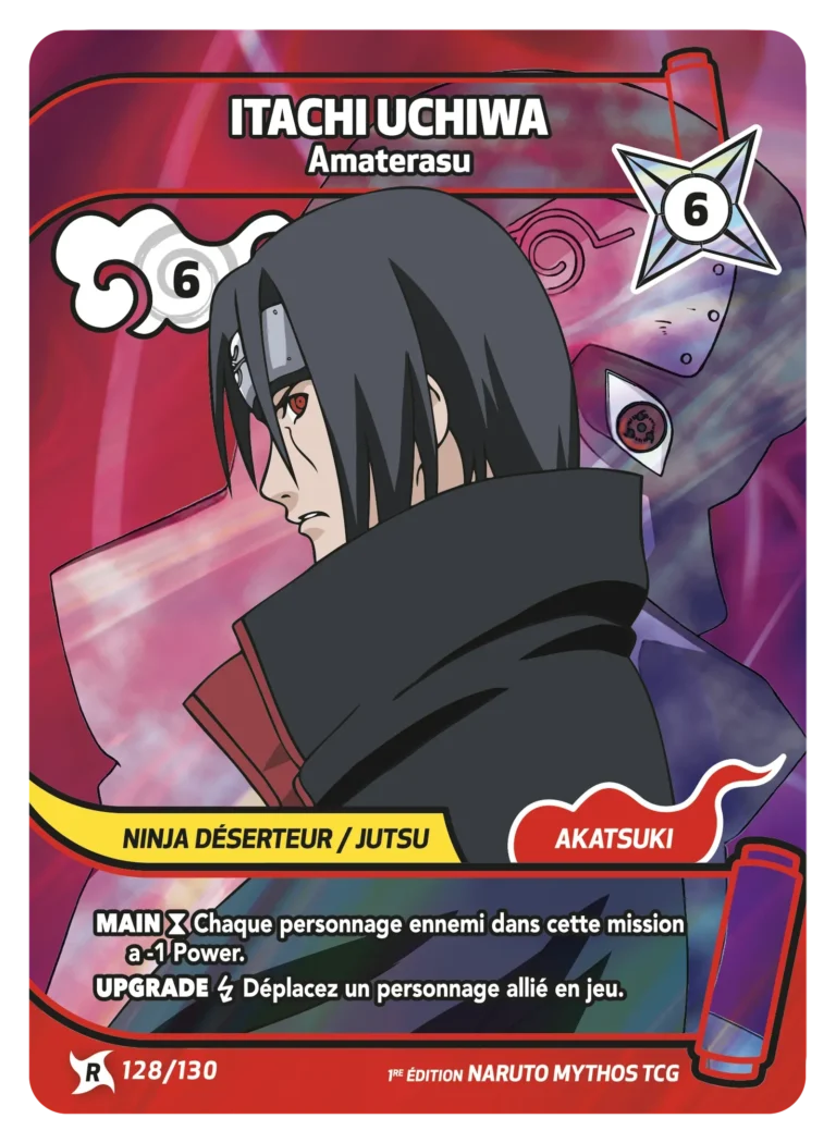 NAR ED1 [FR] W01 (SET) 128 ITACHI UCHIWA - AMATERASU (RARE)