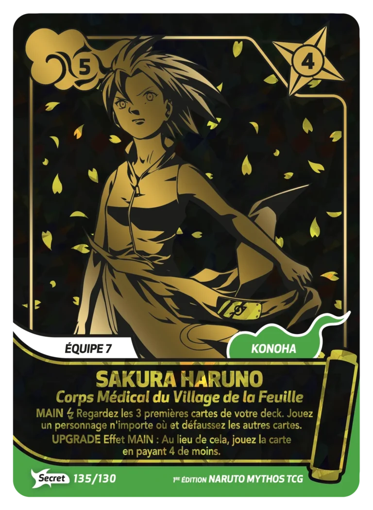 NAR ED1 [FR] W01 (SET) 135 SAKURA HARUNO - CORPS MEDICAL DU VILLAGE DE LA FEUILLE (SECRETE)