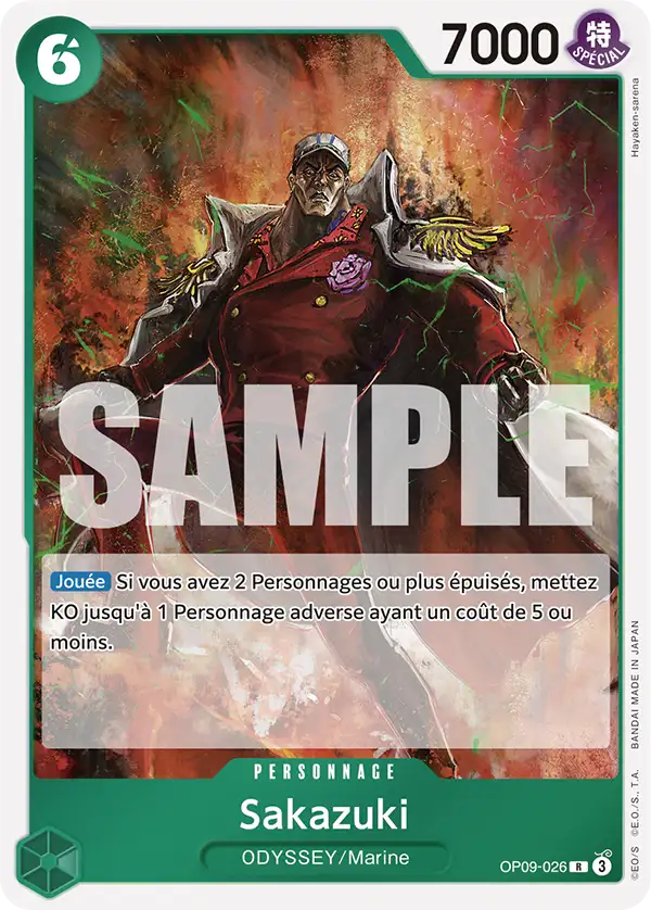 OP [FR] OP09 026 SAKAZUKI (RARE)
