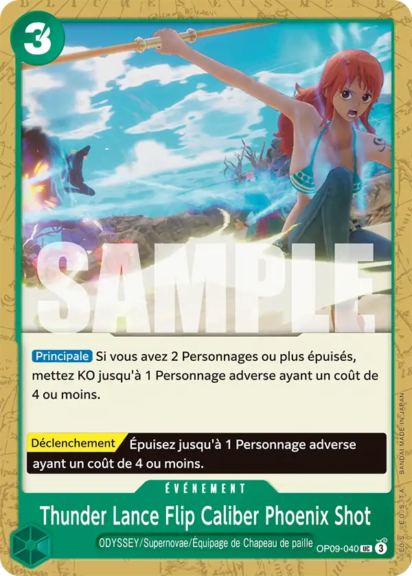 OP [FR] OP09 040 THUNDER LANCE FLIP CALIBER PHOENIX SHOT