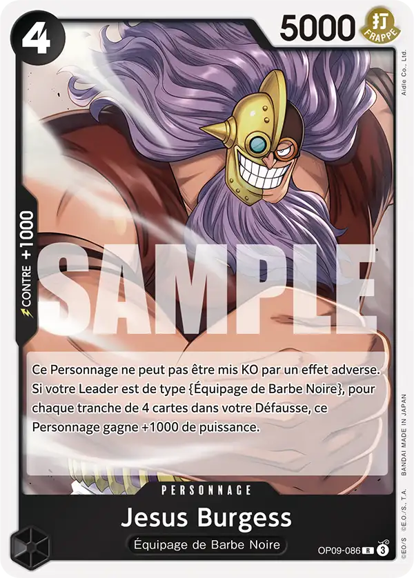 OP [FR] OP09 086 JESUS BURGESS (RARE)