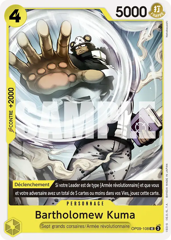 OP [FR] OP09 108 BARTHOLOMEW KUMA