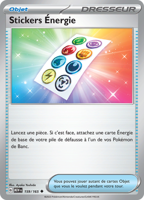 EV03.5 [FR] MEW (REVERSE) 159 STICKERS &Eacute;NERGIE