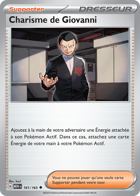 EV03.5 [FR] MEW (REVERSE) 161 CHARISME DE GIOVANNI