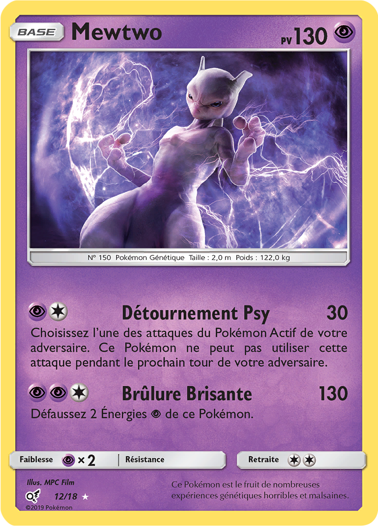 DET [FR] 012 MEWTWO (ULTRA RARE)