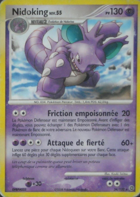 DP03 [FR] SW (REVERSE) 034 NIDOKING (RARE)