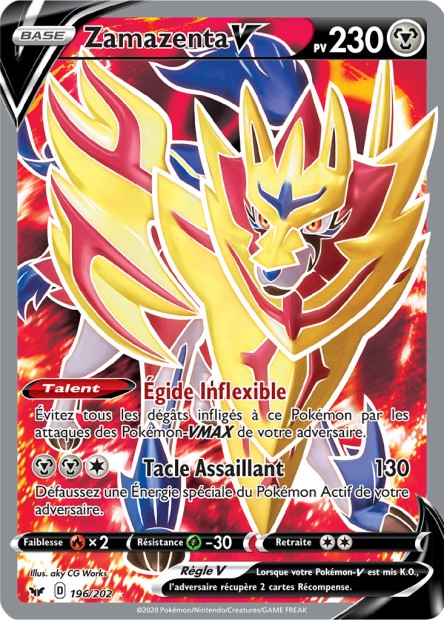 EB01 [FR] SSH 196 ZAMAZENTA-V (ULTRA RARE)