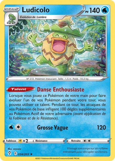 EB07 [FR] EVS (REVERSE) 034 LUDICOLO (HOLO)