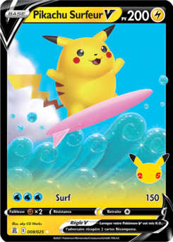 EB07.5 [FR] CEL 08 PIKACHU SURFEUR V (ULTRA RARE)