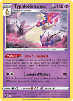EB10 [FR] ASR 052 TYPHLOSION DE HISUI (HOLO)