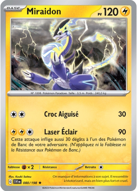 EV01 [FR] SVI (REVERSE) 080 MIRAIDON (HOLO) (HOLO)