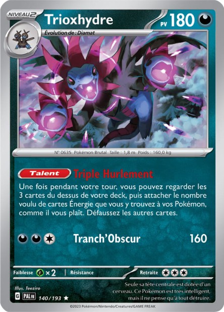 EV02 [FR] PAL (REVERSE) 140 TRIOXHYDRE (HOLO)