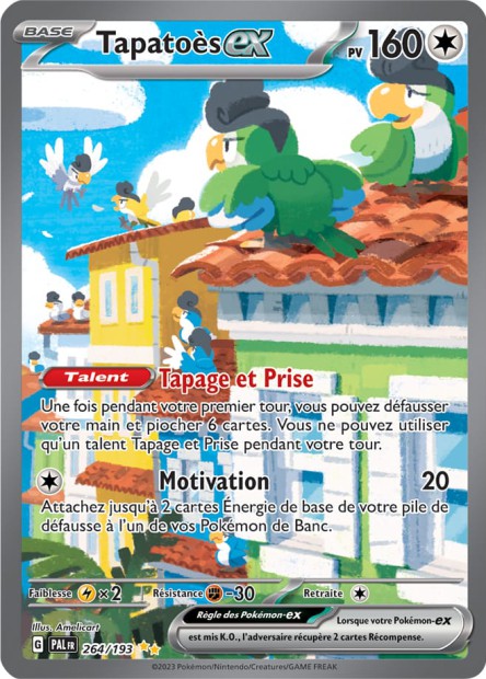 CARTE GRADEE - EV02 [FR] PAL 264 TAPATOES EX (SECRETE ILLUSTRATION SPECIALE RARE) [CCC9]