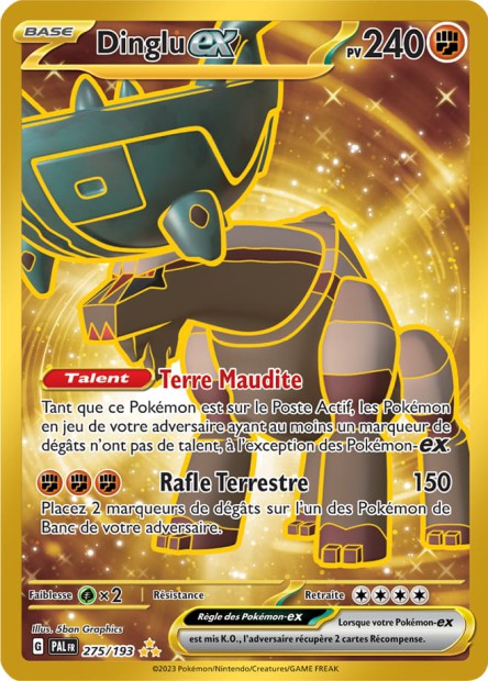 EV02 [FR] PAL 275 DINGLU EX (SECRETE GOLD)