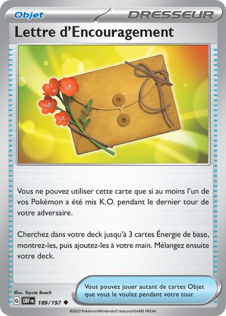 EV03 [FR] OBF (REVERSE) 189 LETTRE D'ENCOURAGEMENT