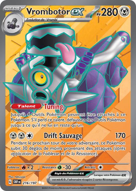 EV03 [FR] OBF 216 VROMBOTOR EX (SECRETE ULTRA RARE)