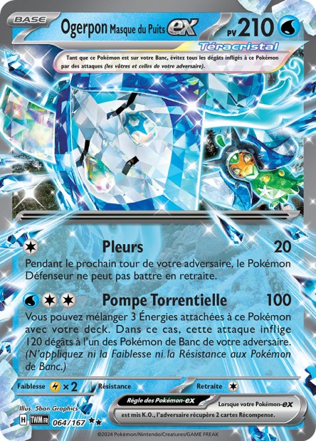 EV06 [FR] TWM 064 OGERPON MASQUE DU PUITS-EX (DOUBLE RARE)