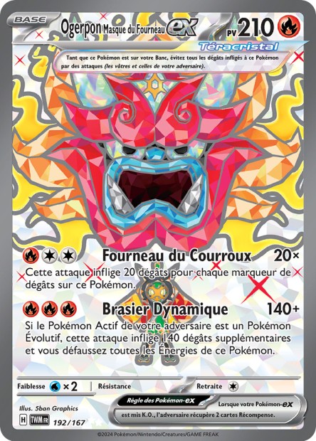 EV06 [FR] TWM 192 OGERPON MASQUE DU FOURNEAU-EX (SECRETE ULTRA RARE)