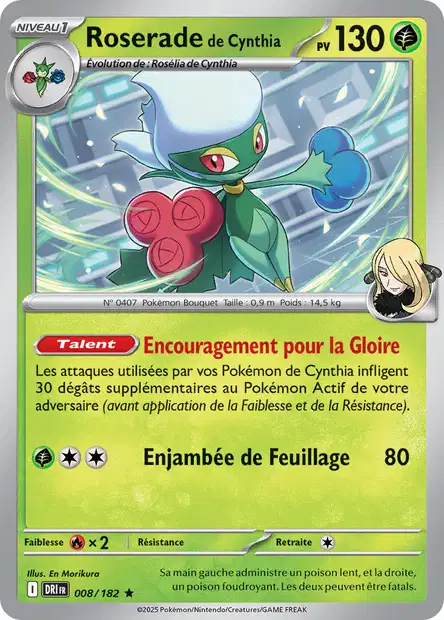 EV10 [FR] DRI (REVERSE) 008 ROSERADE DE CYNTHIA (HOLO)