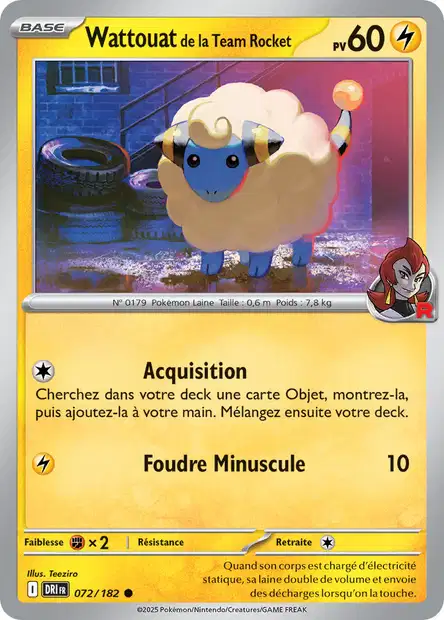 EV10 [FR] DRI (REVERSE) 072 WATTOUAT DE LA TEAM ROCKET (COMMUNE)