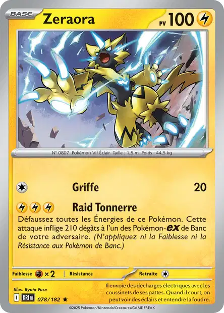 EV10 [FR] DRI (REVERSE) 078 ZERAORA (HOLO)