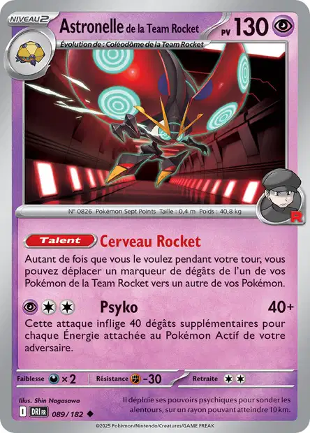 EV10 [FR] DRI (REVERSE) 089 ASTRONELLE DE LA TEAM ROCKET (UNCO)