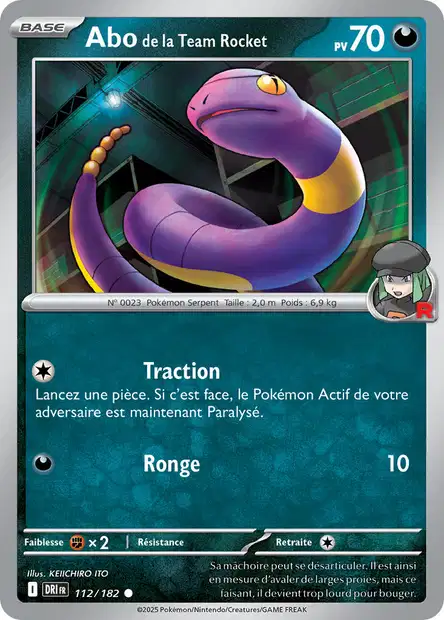 EV10 [FR] DRI (REVERSE) 112 ABO DE LA TEAM ROCKET (COMMUNE)