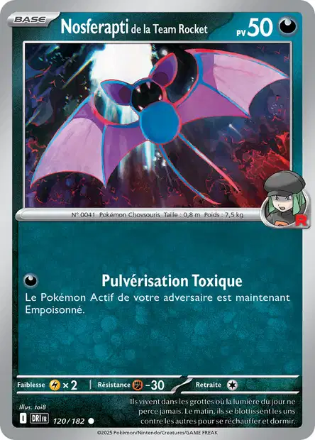 EV10 [FR] DRI (REVERSE) 120 NOSFERAPTI DE LA TEAM ROCKET (COMMUNE)