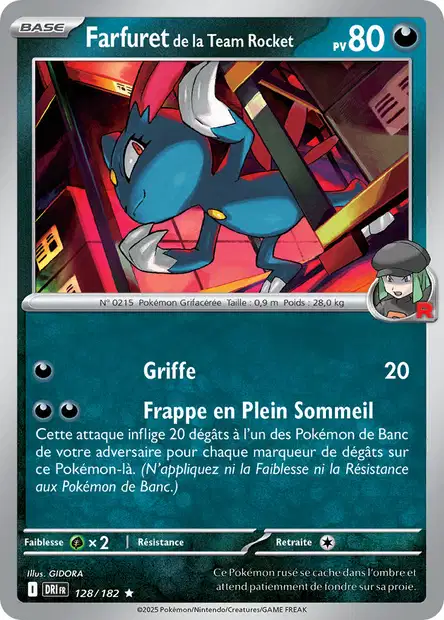 EV10 [FR] DRI (REVERSE) 128 FARFURET DE LA TEAM ROCKET (HOLO)