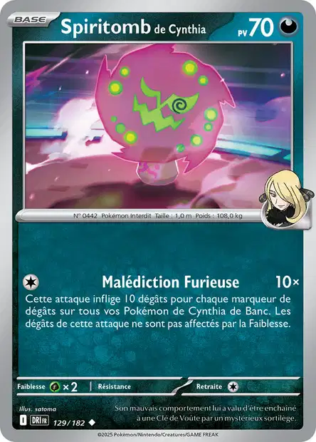EV10 [FR] DRI (REVERSE) 129 SPIRITOMB DE CYNTHIA (UNCO)