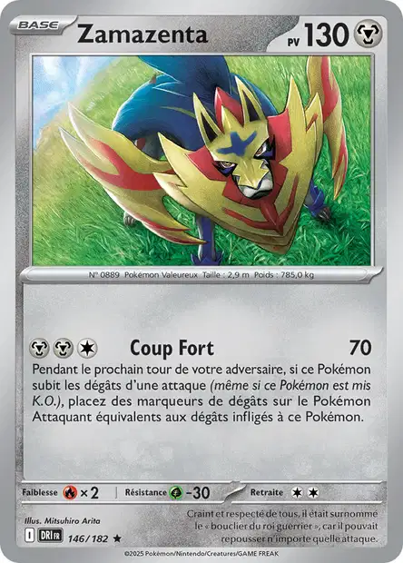EV10 [FR] DRI (REVERSE) 146 ZAMAZENTA (HOLO)