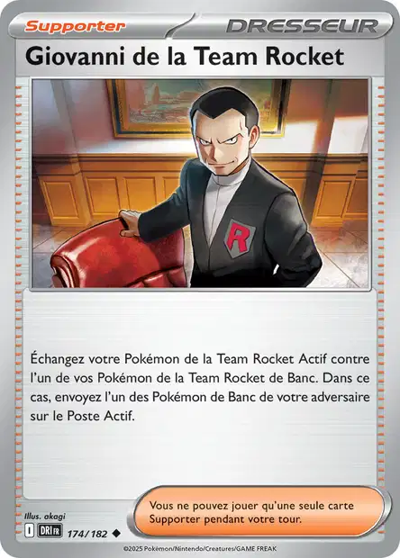 EV10 [FR] DRI (REVERSE) 174 GIOVANNI DE LA TEAM ROCKET (UNCO)