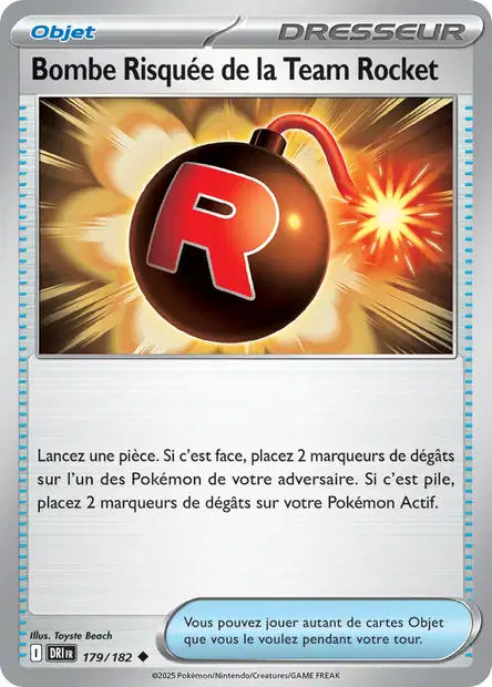 EV10 [FR] DRI (REVERSE) 179 BOMBE RISQUEE DE LA TEAM ROCKET (UNCO)