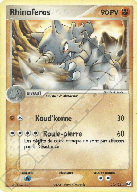 EX07 [FR] EM 019 RHINOFEROS (RARE)