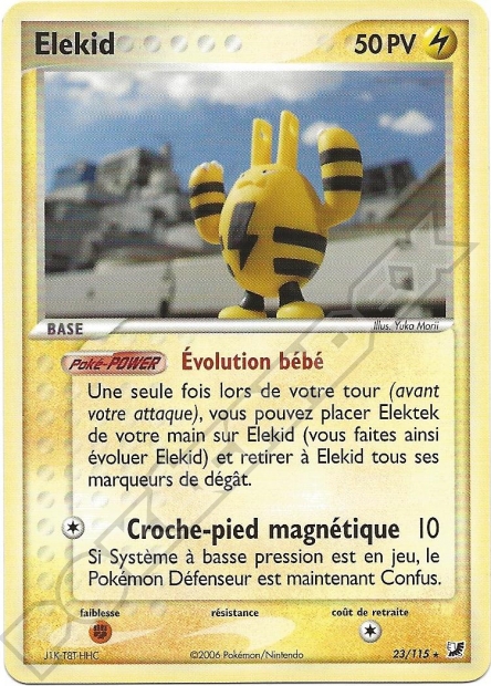 EX09 [FR] UF (REVERSE) 023 ELEKID (RARE)