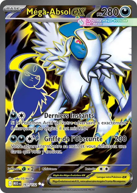 ME01 [FR] MEG 161 Mga-Absol ex (SECRETE ULTRA RARE)