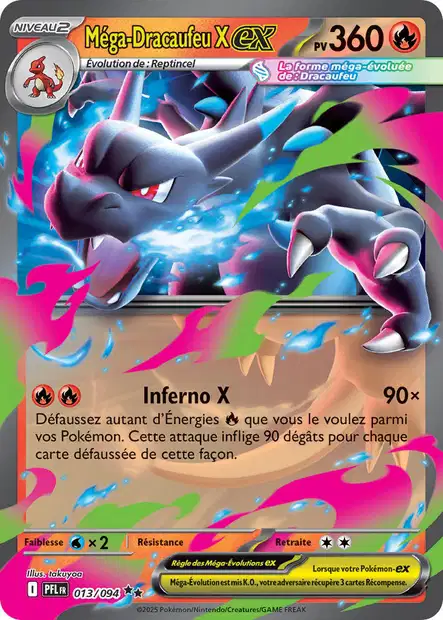 ME02 [FR] PFL 013 MEGA-DRACAUFEU X EX (DOUBLE RARE)