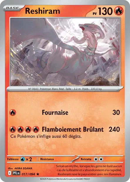 ME02 [FR] PFL 017 RESHIRAM (HOLO)