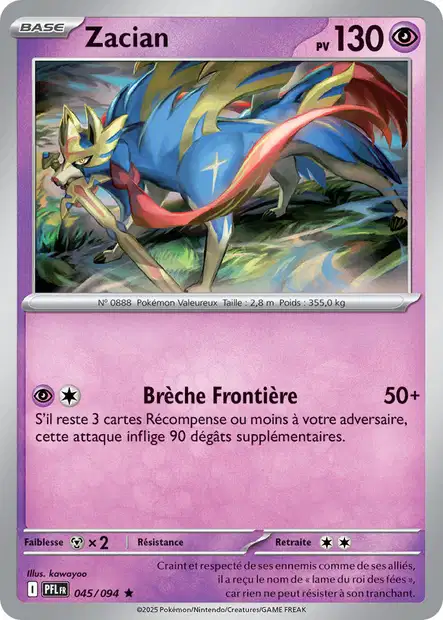 ME02 [FR] PFL (REVERSE) 045 ZACIAN (HOLO)