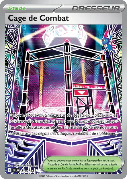 ME02 [FR] PFL 116 CAGE DE COMBAT (SECRETE ULTRA RARE)
