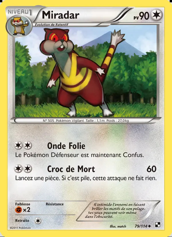 NB01 - 079 MIRADAR (POKEMON PLAY STAMP)