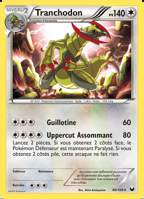 NB05 [FR] DEX 089 TRANCHODON (HOLO) - GRADEE PSA 8