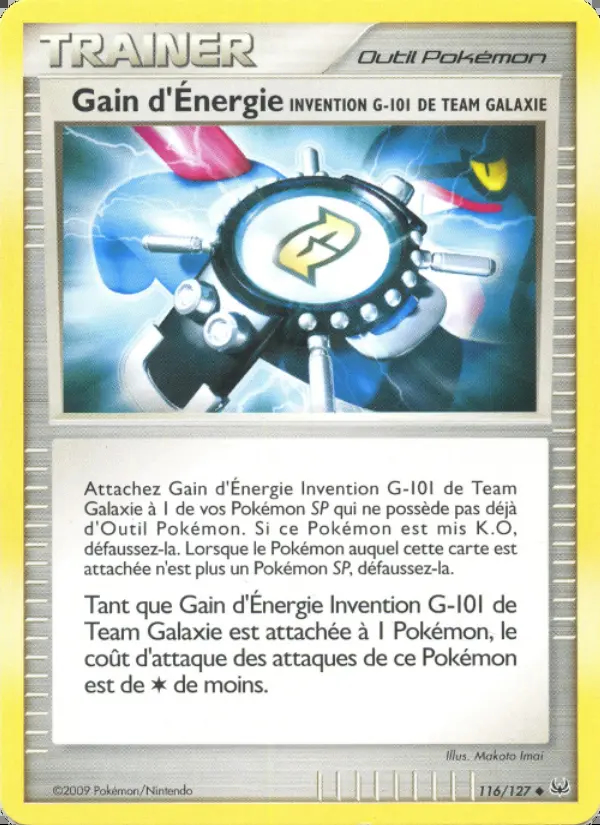 PL01 - 116 GAIN D'ENERGIE INVENTION G-101 DE TEAM GALAXIE