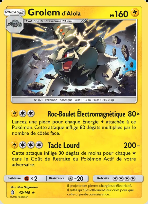 SL02 [FR] GRI (REVERSE) 042 GROLEM D'ALOLA (HOLO)