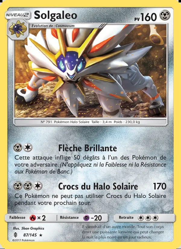 SL02 [FR] GRI (REVERSE) 087 SOLGALEO (RARE)
