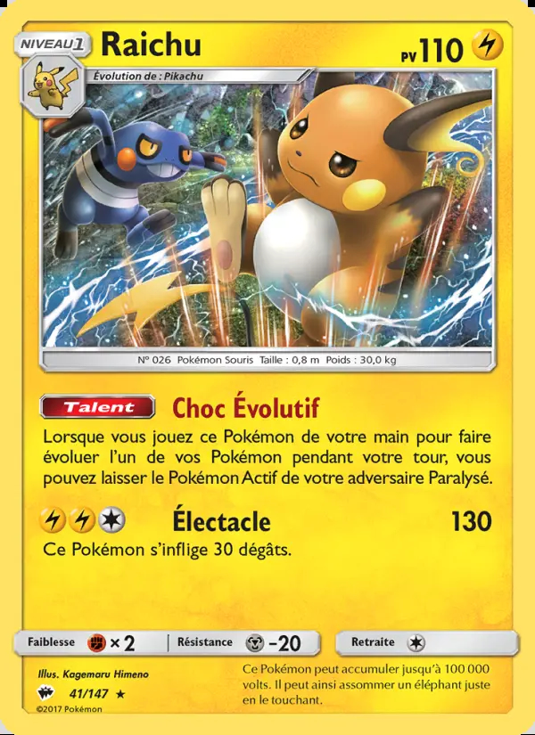 SL03 [FR] BUS (REVERSE) 041 RAICHU (HOLO)
