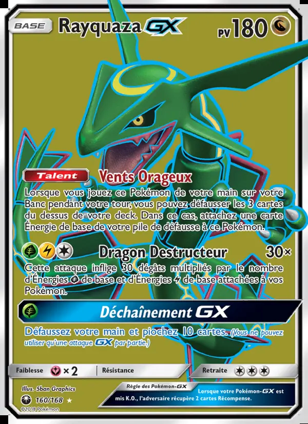 SL07 [FR] CES 160 RAYQUAZA-GX (ULTRA RARE)