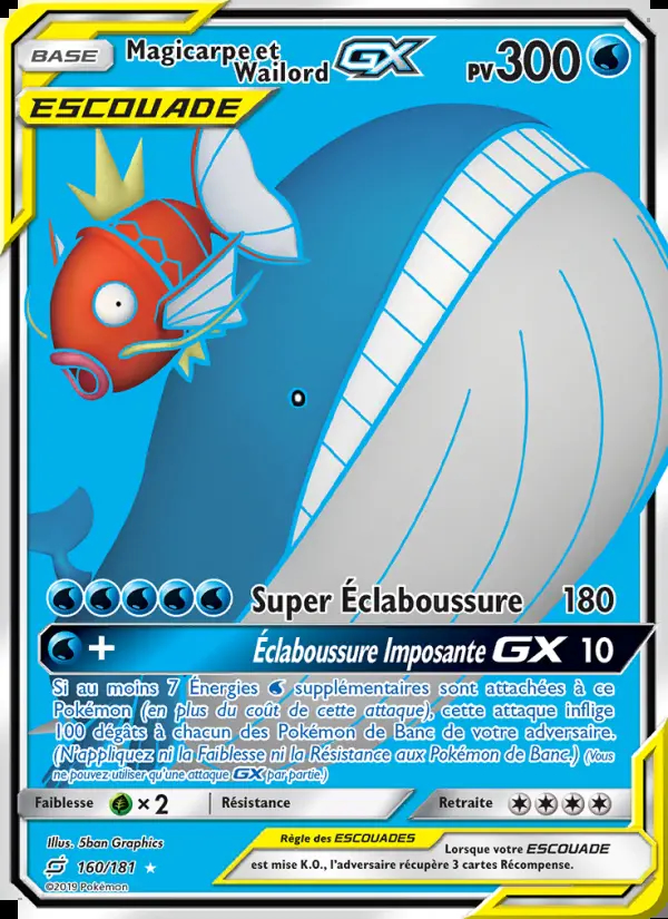 SL09 [FR] TEU 160 MAGICARPE ET WAILORD-GX (ULTRA RARE)
