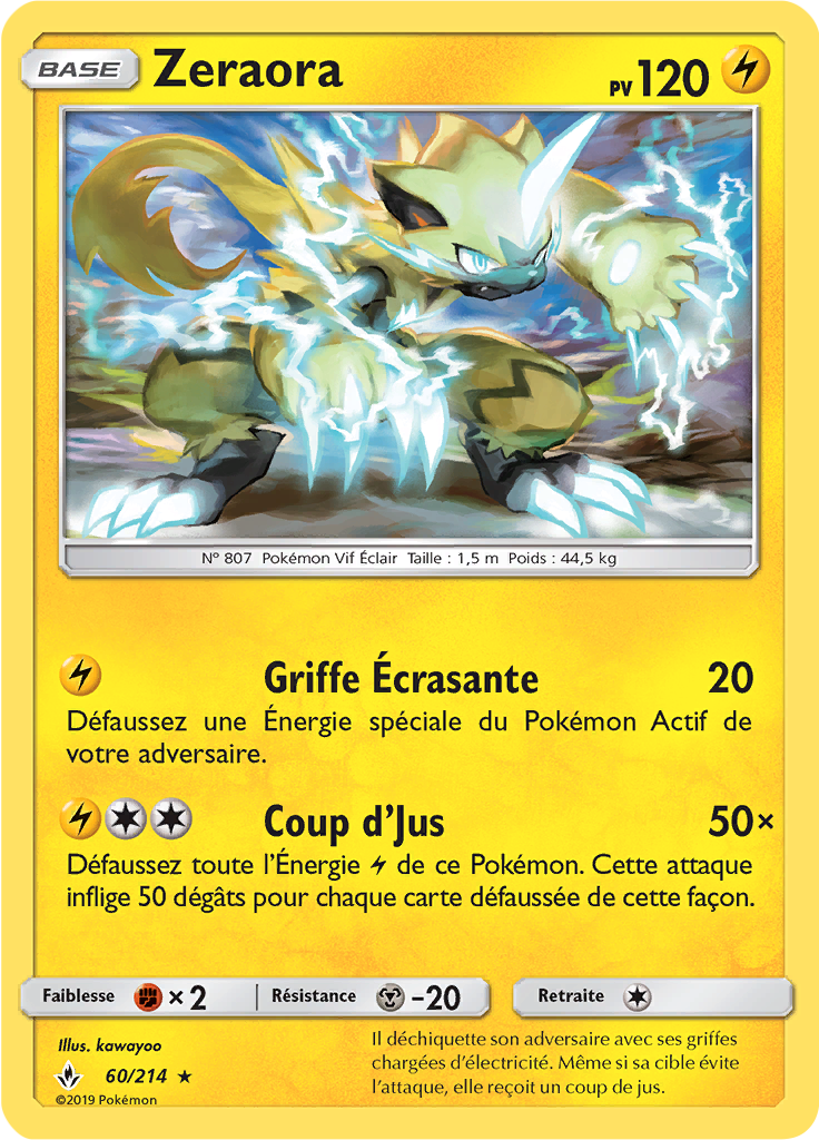SL10 [FR] UNB 060 ZERAORA (RARE)