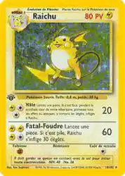 W01 [FR] BS (ED1) 014 RAICHU (HOLO)